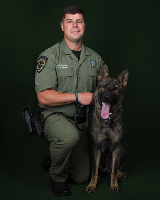 K9 Unit Michael Skjefte and Odie Image