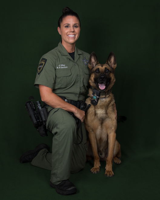 K9 Unit Jennifer Miller  and Chance Image