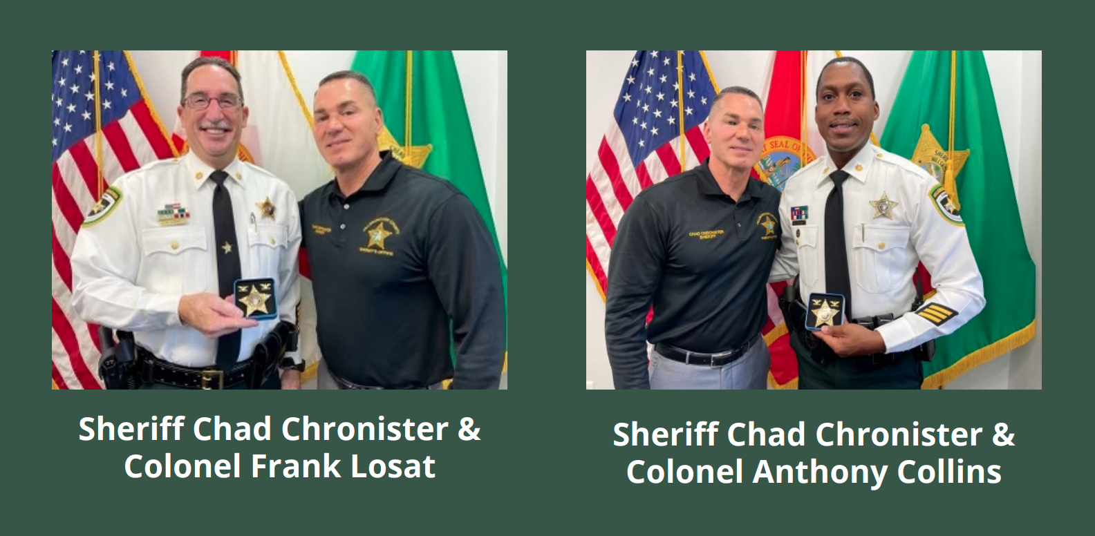 Sheriff Chad Chronister announces 12 promotions